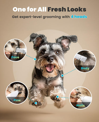 oneisall 1 Dog Grooming Kit with LCD Display, Dog Hair Trimmer Trimmer