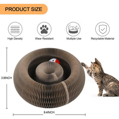 Magic Organ Cat Scratching Board, Interactive Scratch Pad with a Pad