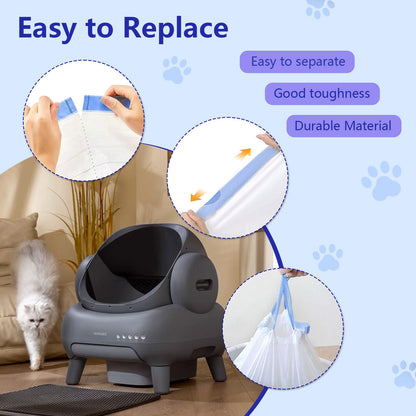 120 Count Cat Litter Box Bags for Neakasa and PetPivot Open Box