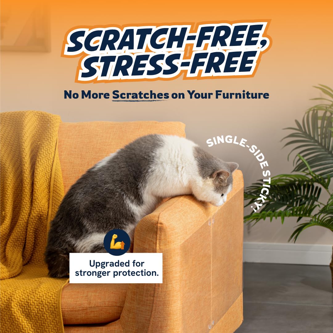 12 Pack Cat Scratch Furniture Protector Sheets Matte Finish Couch Sofa
