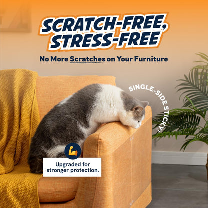 12 Pack Cat Scratch Furniture Protector Sheets Matte Finish Couch Sofa