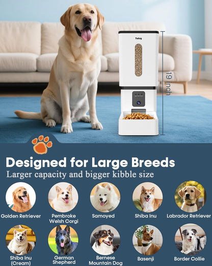 Automatic Dog Feeder Large Breed with Camera /50 Cups WiFi Dispenser
