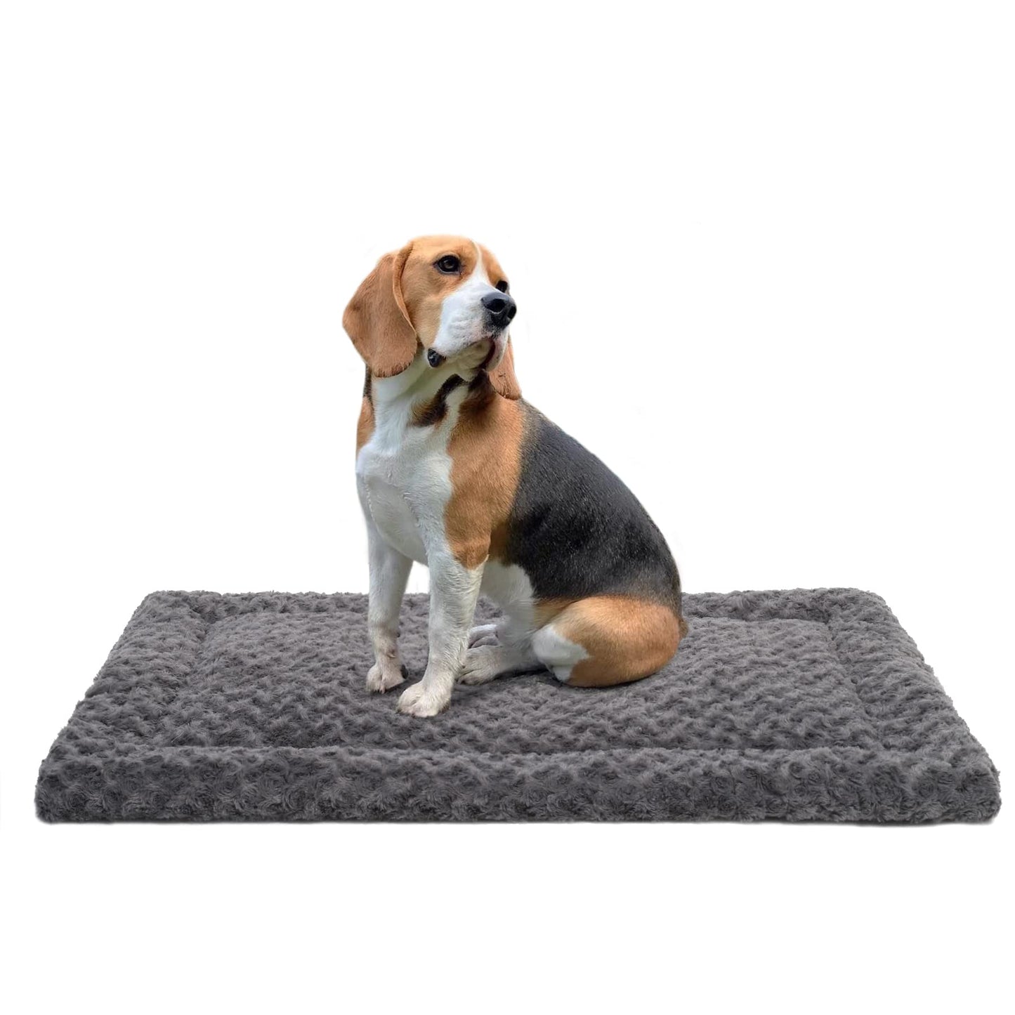 Washable Dog Bed Mat Ultra Soft Dog Crate Pad Comfy Fluffy Pet Kennel