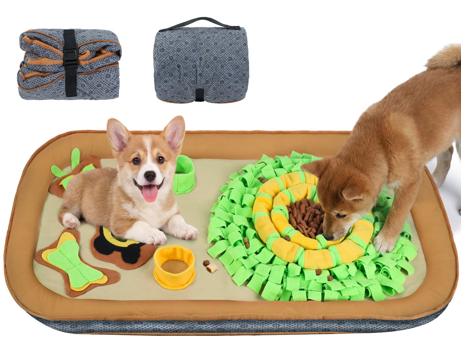 2IN1 Dog Bed Mat&Snuffle Mat for Dogs Large Breed, x28.3'' Game