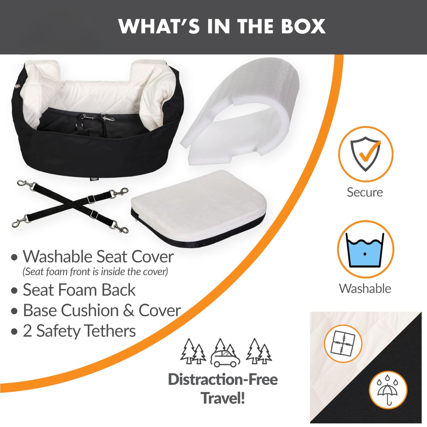 K&H Pet Products Bucket Booster Dog Car Seat for Small Dogs, Seat Seat