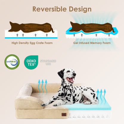 EHEYCIGA Orthopedic Dog Beds for Extra Large Dogs, Waterproof Bed