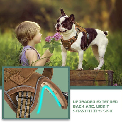 BUMBIN Dog Harness, Tactical XS, No Pull, Adjustable, Harness