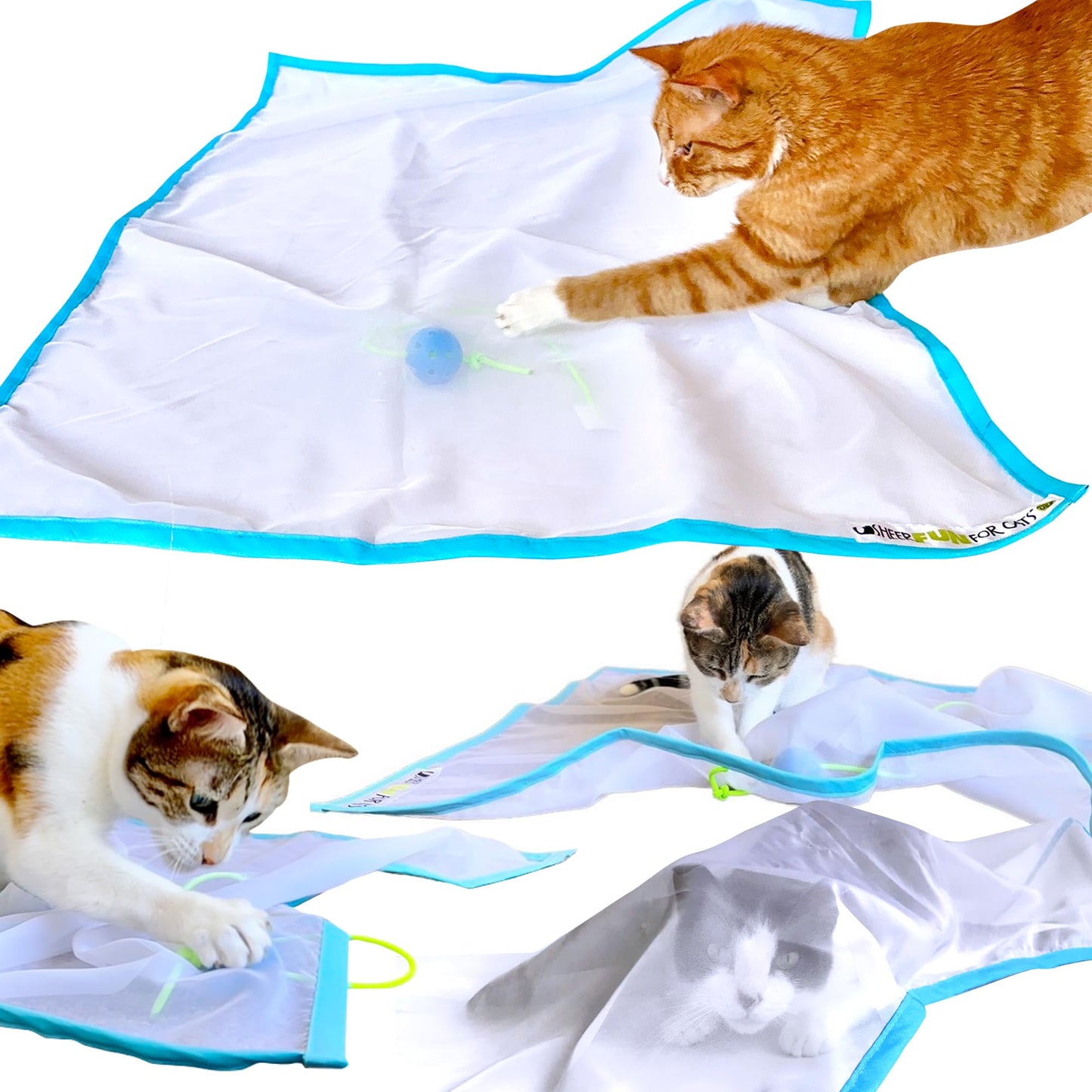 Sheer Fun For Cats Toy, Renews Old Toys, Engages Hunting Ball