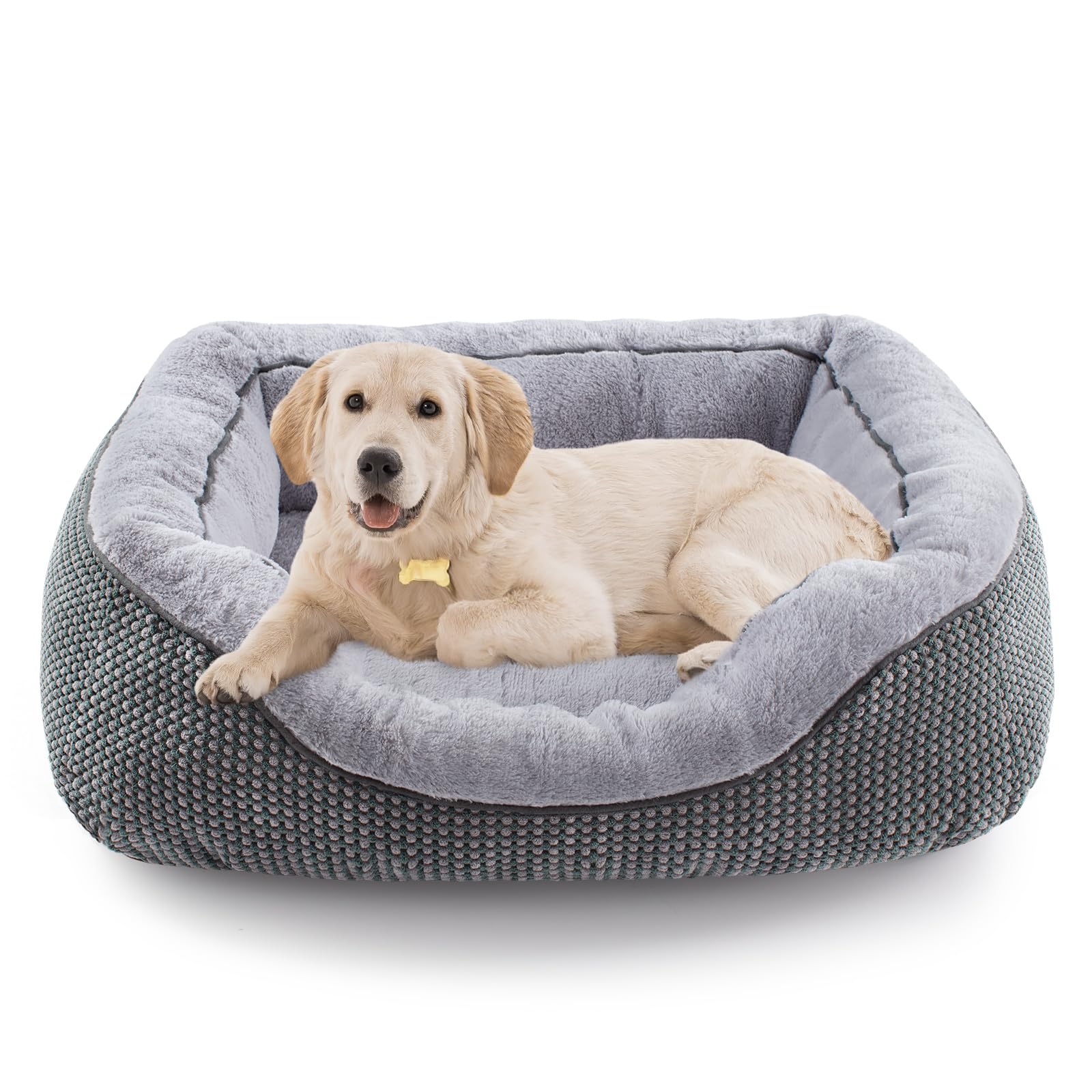 INVENHO Medium Dog Beds for Medium Dogs Washable, Rectangle Dog Bed