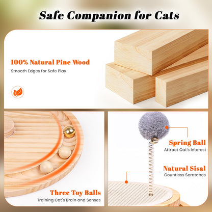 LMUGOOS Cat Scratcher, Cat Natural Sisal Scratching Pad, Kitten Pad