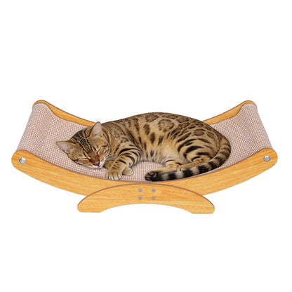 Extra-Larger Cat Scratcher Bed for Indoor Cats 27.6" Natural Sisal Pad