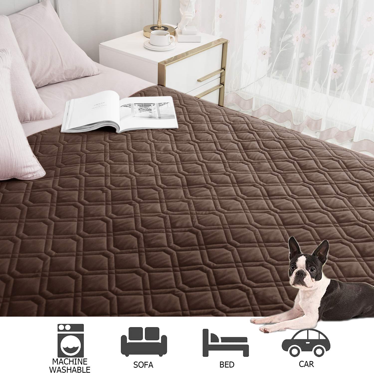 Ameritex Waterproof Dog Bed Cover Pet Blanket for Furniture Bed Couch