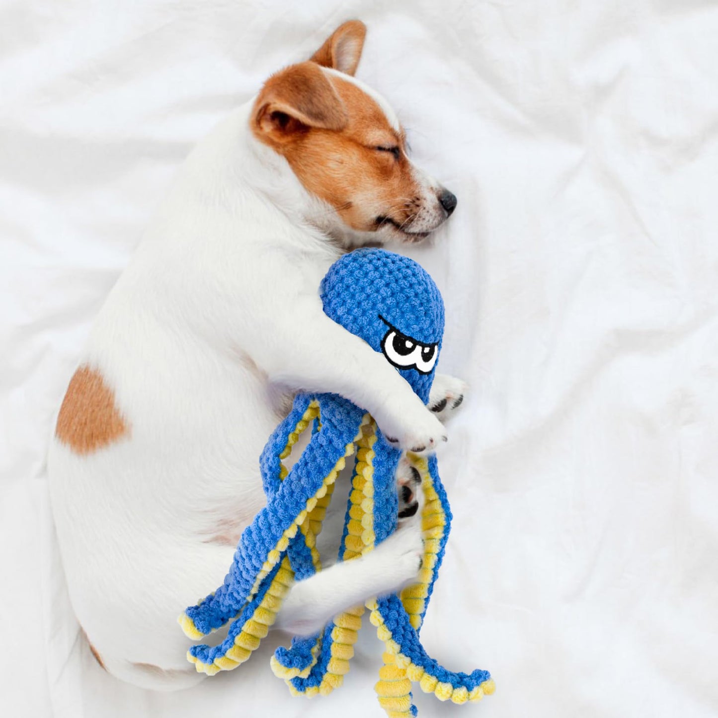 Interactive Dog Toys Octopus, 4 Pack Squeaky Hide And Seek Plush
