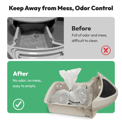 AMOGOGOPET Waste Bags, Compatible with Litter Robot 4/5/3, 50 Pack Box