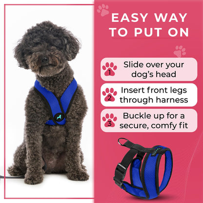 Gooby Comfort X Head In Harness Medium No Pull Small Dog Harness