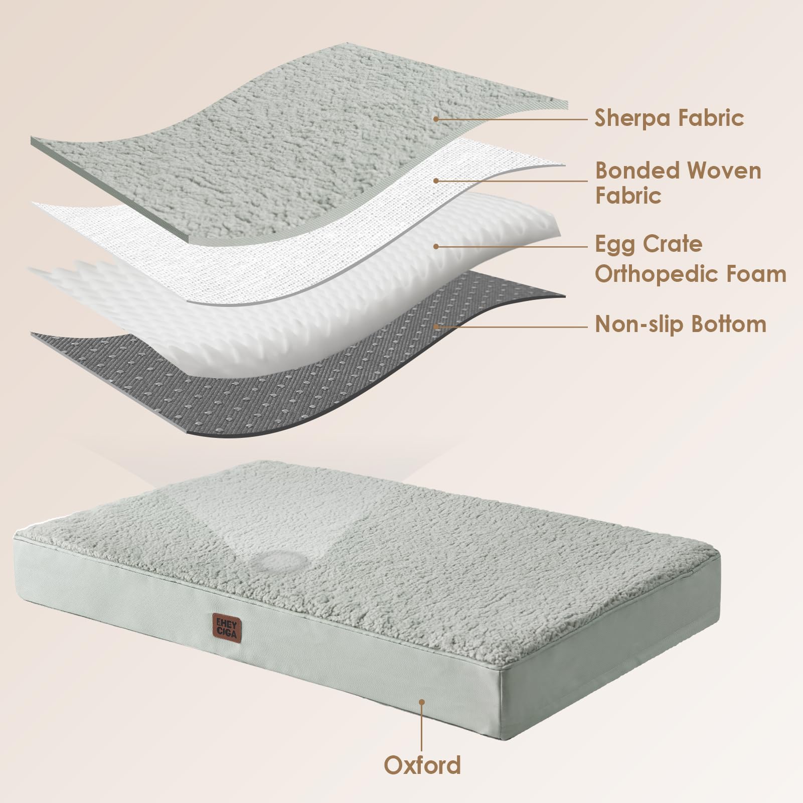 EHEYCIGA Washable Dog Beds for Extra Large Dogs, XL Dog Bed