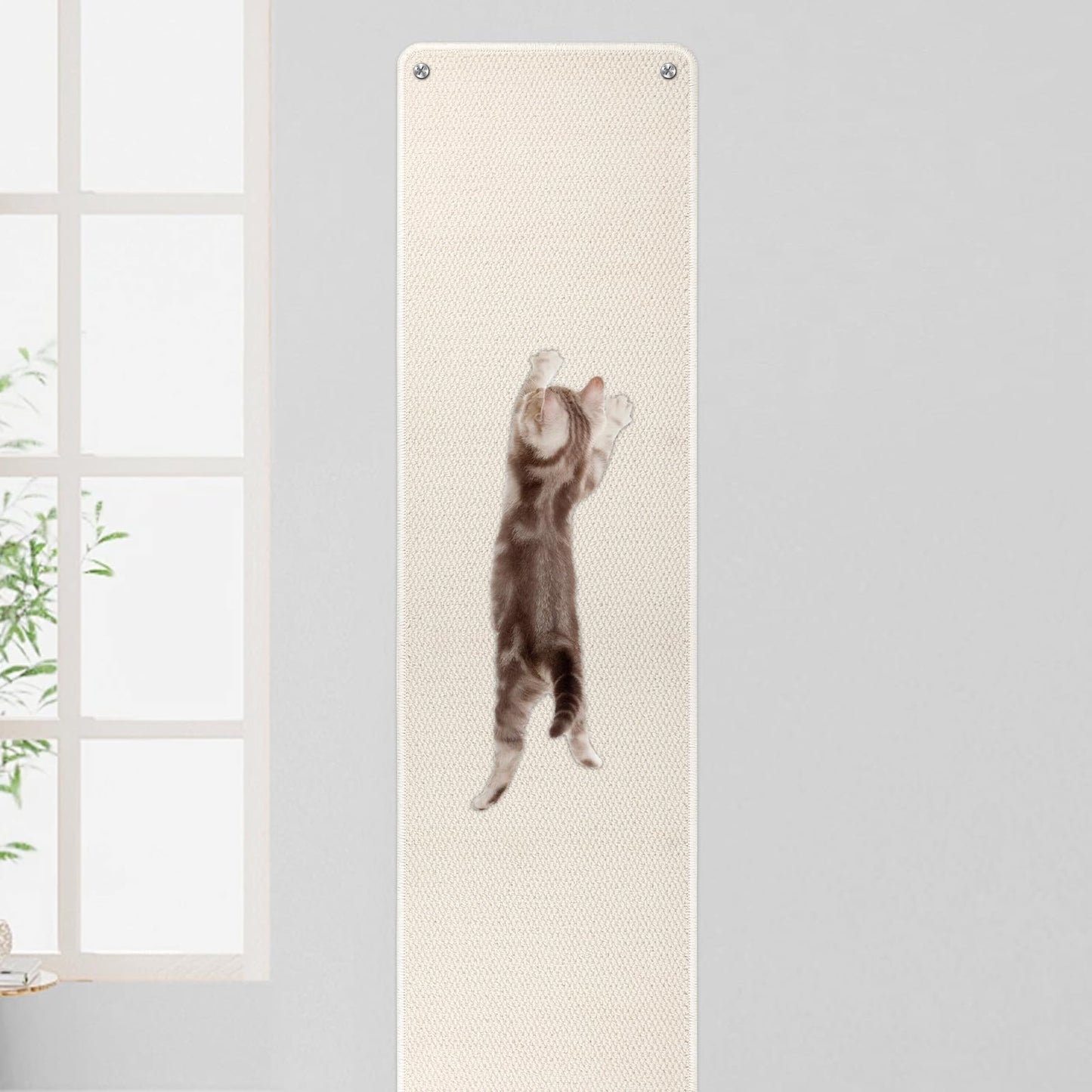FHTONGE 71x15.8 Thickened Cat Wall Climbing Carpet with 16 Furniture