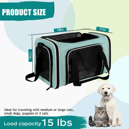 Cat, Dog Carrier for Small Medium Pet Carriers Up to15Lbs, Bag