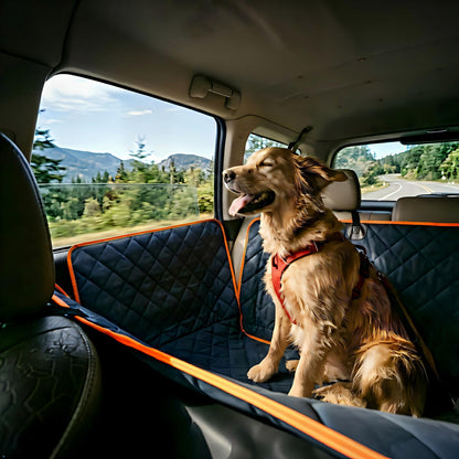 iBuddy Luxury Dog Car Seat Cover for Back Seat Breathable Mesh Seat