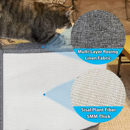 NATUYA Cat Scratch Furniture Protector Large Sisal Cat Scratching Mat