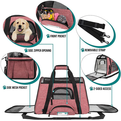 PetAmi Airline Approved Pet Carrier for Cat, Soft Sided Dog Carrier
