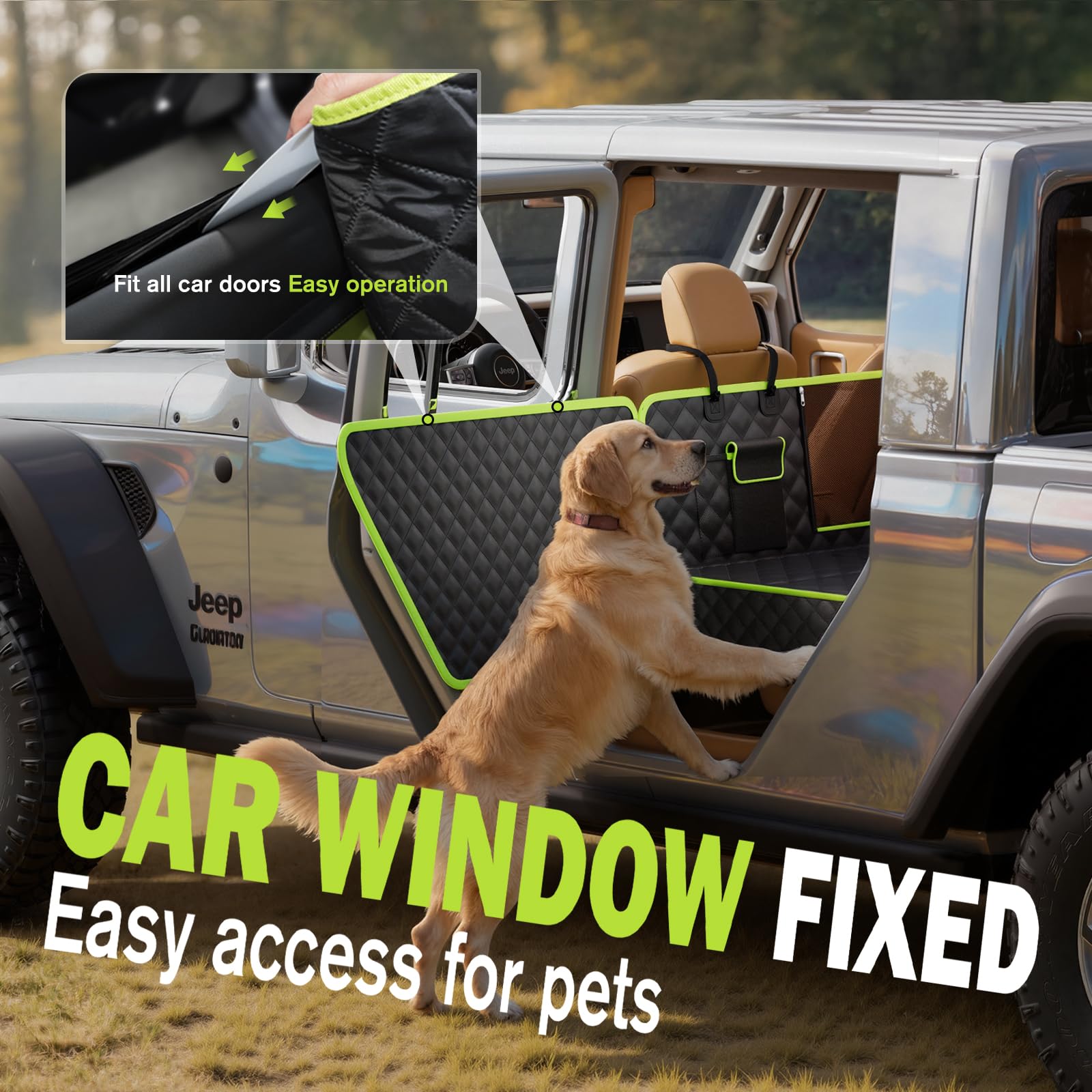 Pecute Back Seat Extender for Dogs 56.29 * Car Window Fixing Seat