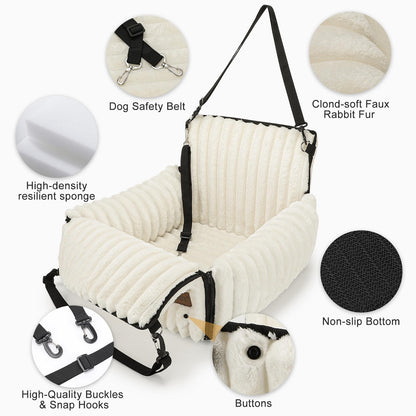 MIXJOY 6-in-1 Dog Car Seat for Small/Medium Dogs up Seat