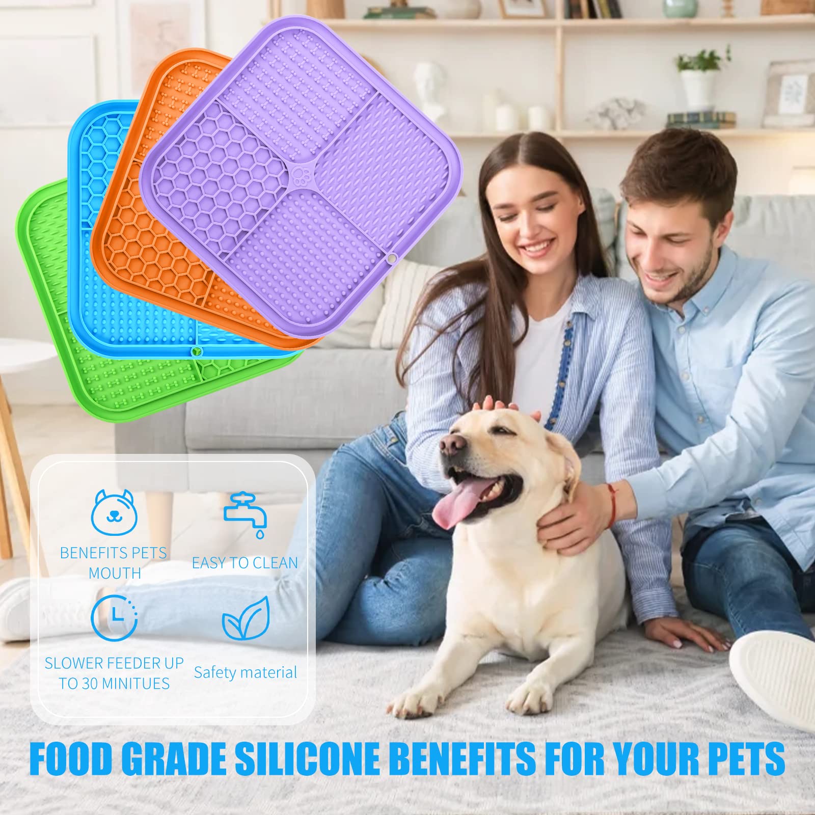 Honomastry Lick Mat for Dogs, Lick Pad with Suction Cups Mat