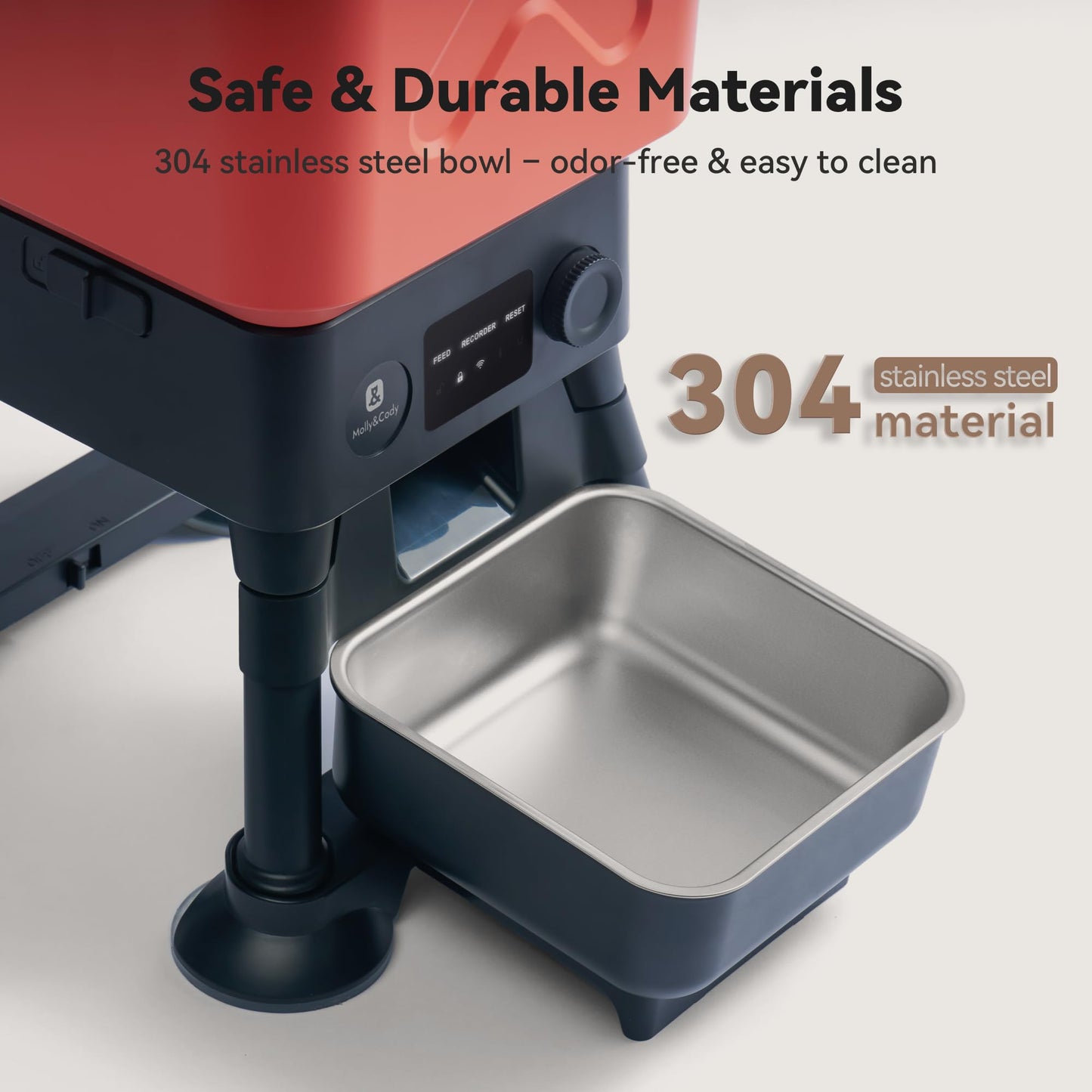 Automatic Dog Feeder for Large Dogs, Capacity, Remote Feeding Bowl