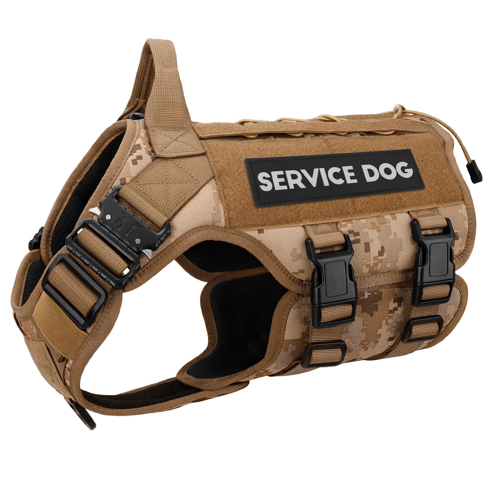 PETNANNY Tactical Dog Harness Service Dog Harness Emotional Hook