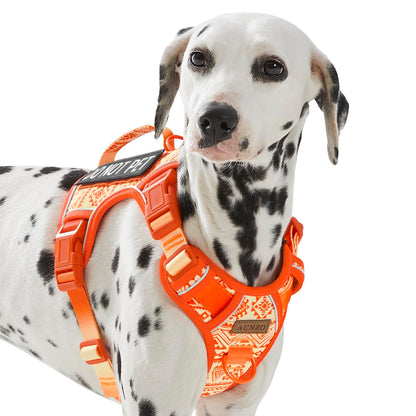 AUNZO Tactical Dog Vest Harness No Pull Easy Walker Pet Harness