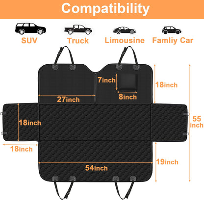 Mancro Dog Hammock for Car, 2026 Upgraded 600D Heavy Duty Seat