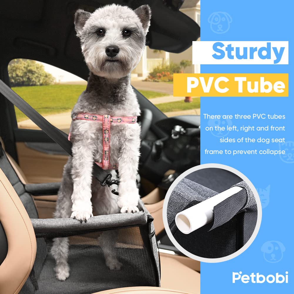 Petbobi Pet Reinforce Car Booster Seat for Dog Portable and Seat