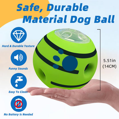 SHAKE AND LAUGH Interactive Puzzle Dog Treat Ball, Treat Ball