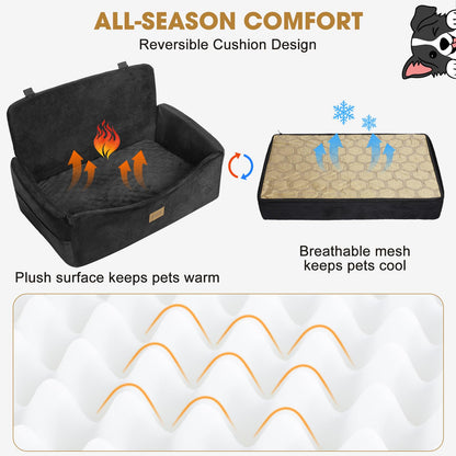 JOEJOY Dog Car Seat for Large Medium Sized Dogs Under Dog Booster Seat