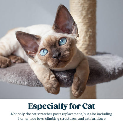 Pelzin Natural Sisal Rope for Cat Scratcher 1/ by Cat Tree Rope Tower