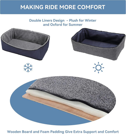 A 4 Pet Dog Car Seat for Medium/Large Dog or 2 Small Dogs, Seat