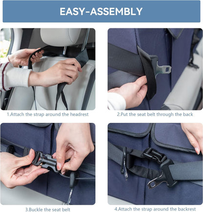 A 4 Pet Dog Car Seat for Medium/Large Dog or 2 Small Dogs, Seat
