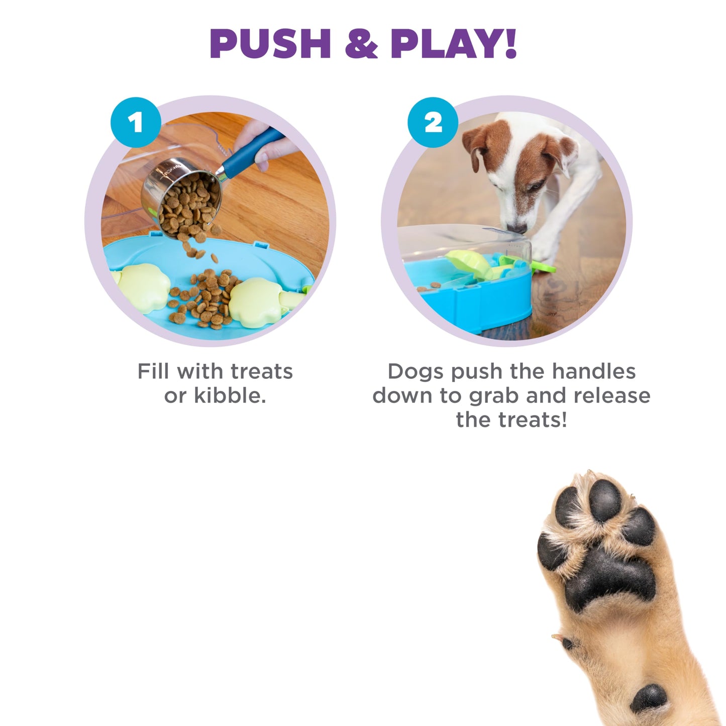 Outward Hound Nina Ottosson Paw N' Play Interactive Dog Treat Puzzle