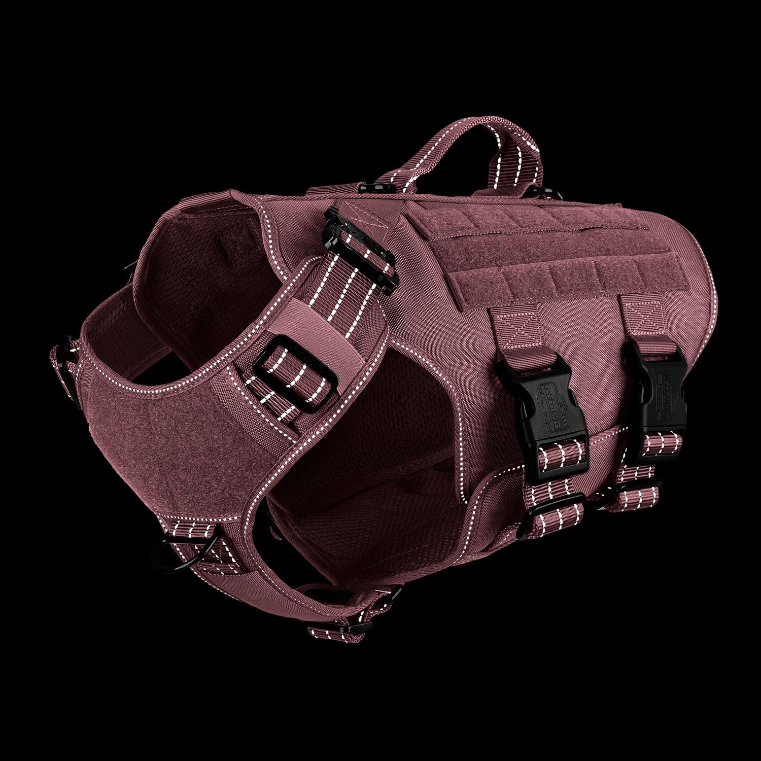 ICEFANG GN3 Tactical Dog Harness for Large Dogs, 6X Quick-Release Clip