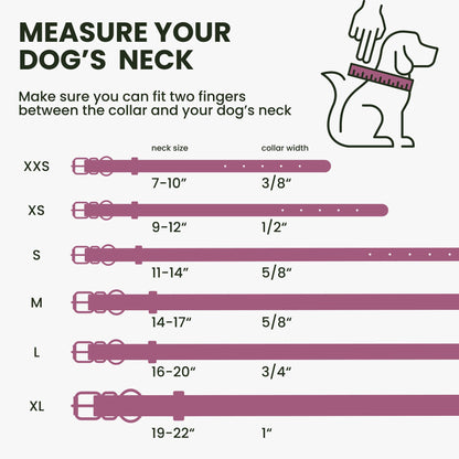 Rolled Leather Dog Collar Soft Round Design Prevents Tangling Collar