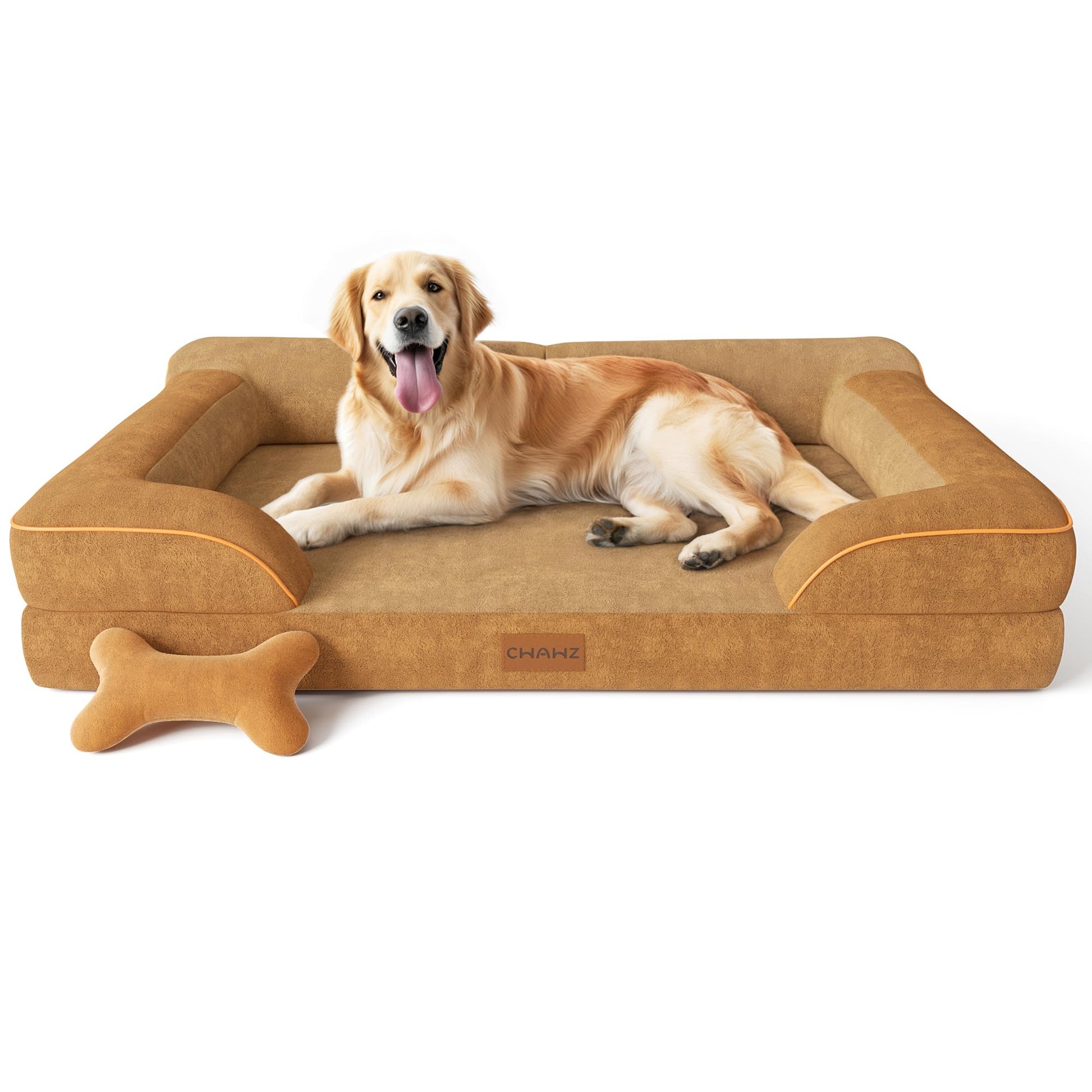 CWAWZ Extra Large Dog Bed, Orthopedic Dog Beds with Cooling Gel Bed