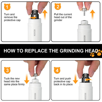 IREDOON Dog Nail Grinder Replacement Head-Integrated Grinding Grinder
