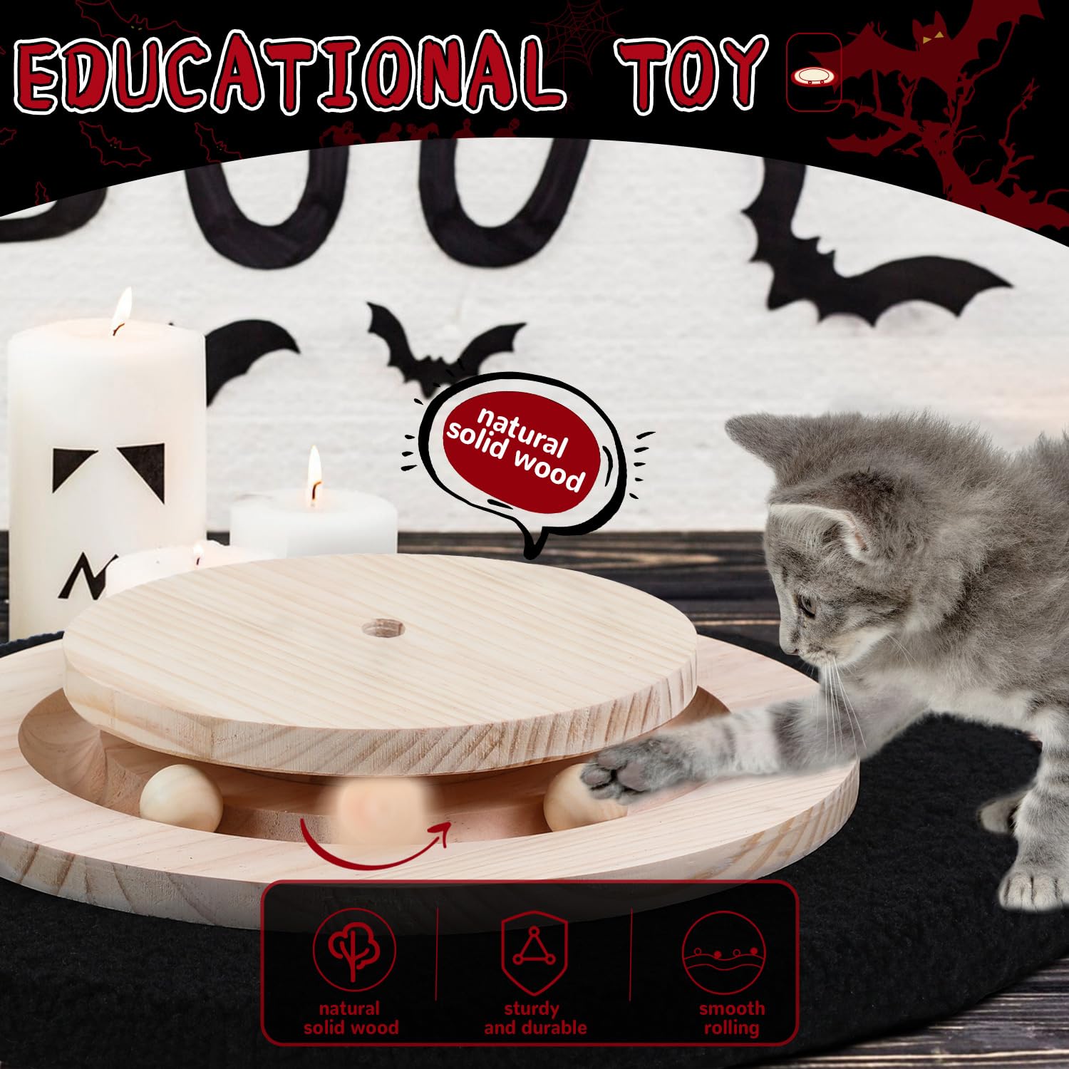 Scratching Posts for Indoor Cats Adults,45'' Tall Halloween Posts