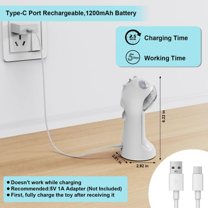 Waputne Automatic Cat Toy, Motion-Activated Interactive Cat Toy 5 Toy