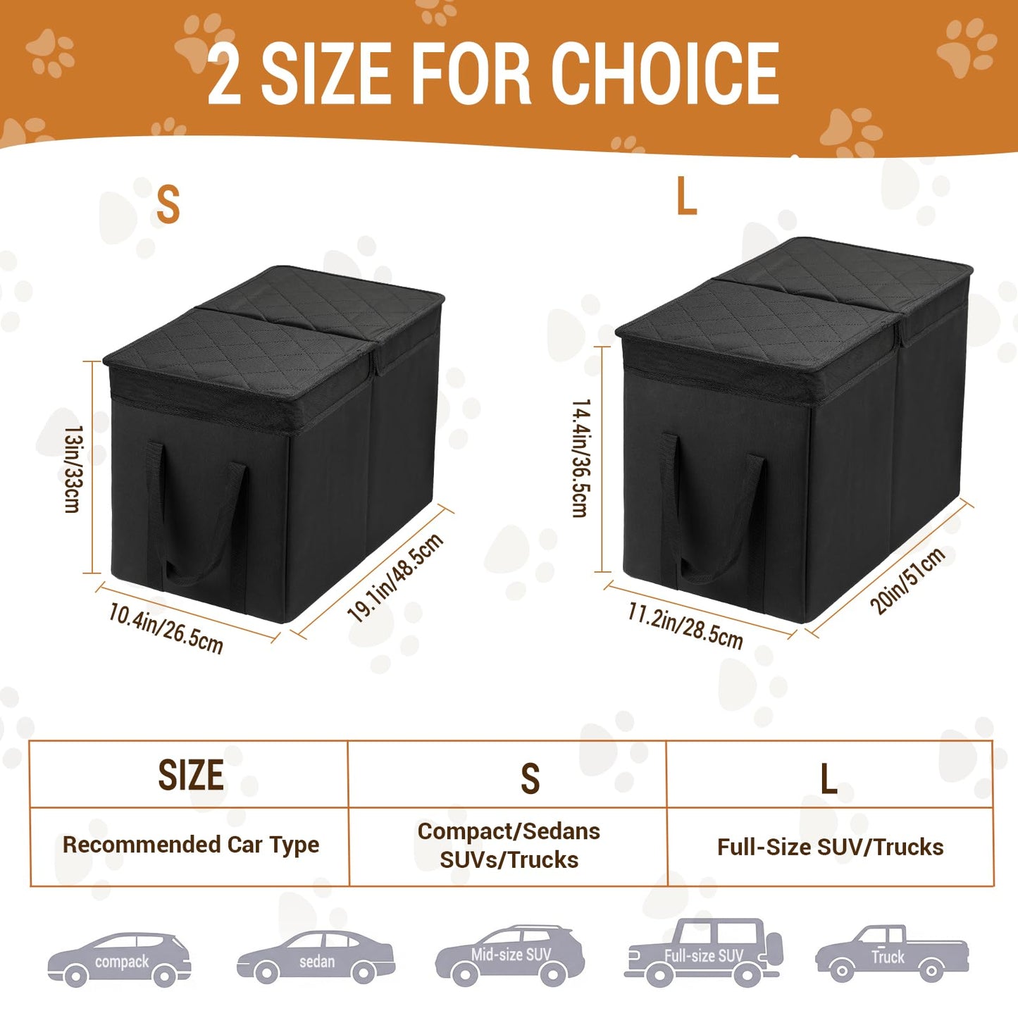 UNICITII Car Seat Extender for Large Dogs, Back Seat Extender Seat