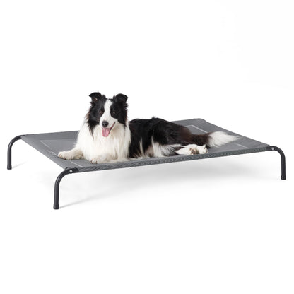 Bedsure Outdoor Elevated Dog Bed Large Sized Dog, Portable Indoor Bed