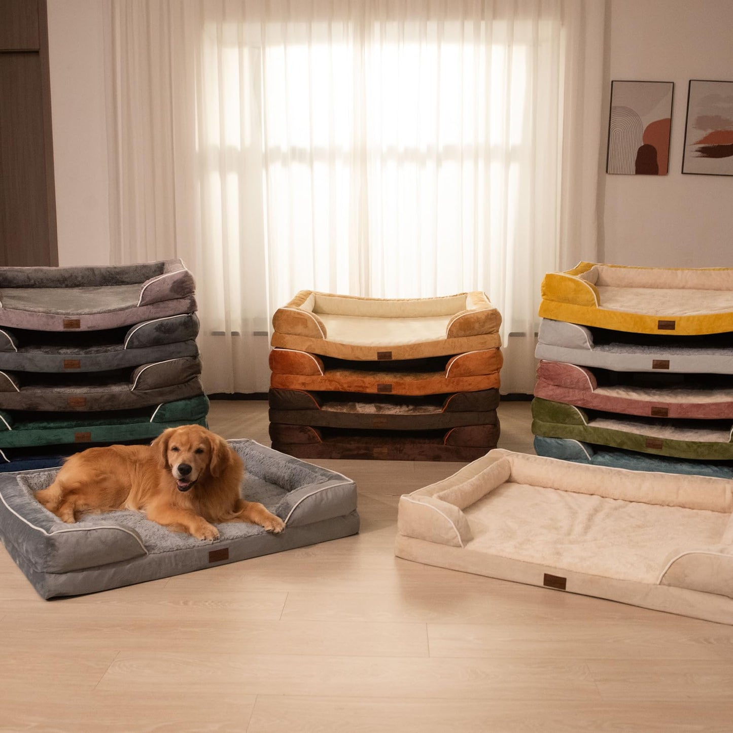 Comfort Expression Orthopedic Dog Bed for Large Dogs Waterproof Bed