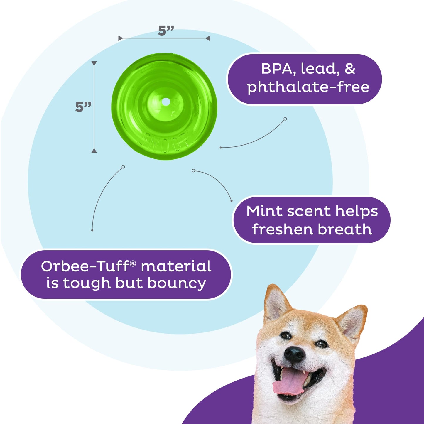 Outward Hound by Planet Dog Snoop Dog Toy Treat‑Dispenser Puzzle