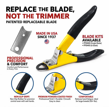 Resco Original Deluxe Dog Nail Clippers USA-Made Guillotine Trimmer